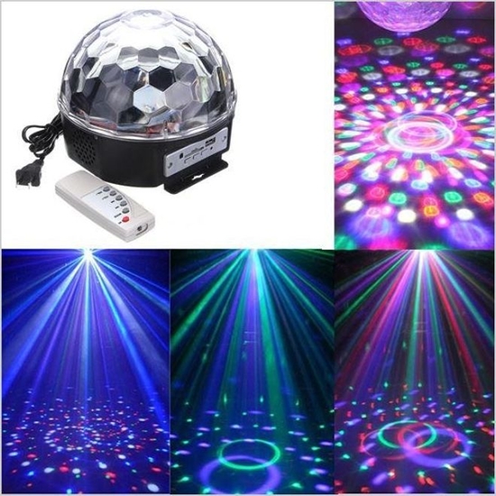 Picture of ZS39 KULA DYSKOTEKOWA LED MAGIC DISCO LASER USB uniwersalny