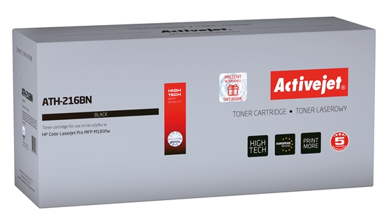 Picture of Activejet ATH-216BN Toner Cartridge for HP printer, Replacement HP 216A W2410A; Supreme; 1050 pages; Black, with chip