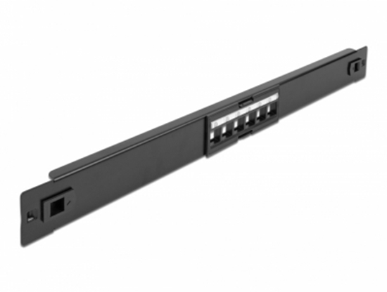 Picture of Delock 19″ Keystone Patch Panel 6 Port tool free