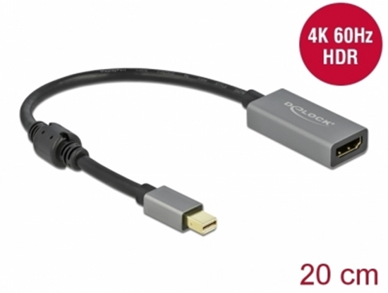 Picture of Delock Active mini DisplayPort 1.4 to HDMI Adapter 4K 60 Hz (HDR)