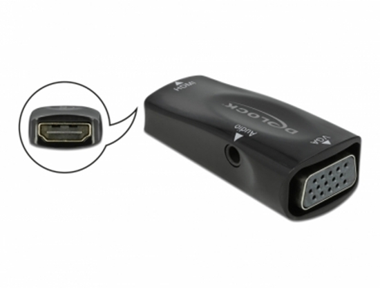 Picture of Delock Adapter HDMI-A female to VGA female 1080p with Audio