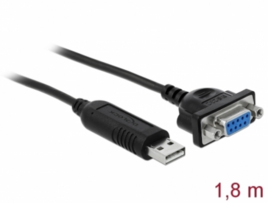 Изображение Delock Adapter USB 2.0 Type-A to 1 x Serial RS-232 DB9