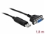 Attēls no Delock Adapter USB 2.0 Type-A to 1 x Serial RS-232 DB9