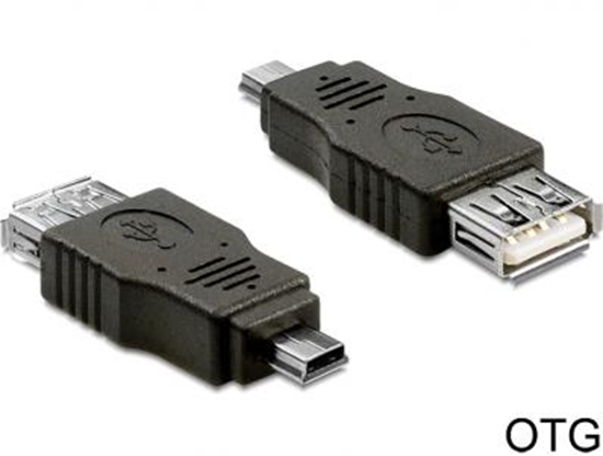 Изображение Delock Adapter USB mini male  USB 2.0-A female OTG