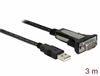 Picture of Delock Adapter USB Type-A to 1 x serial RS-232 DB9 3 m