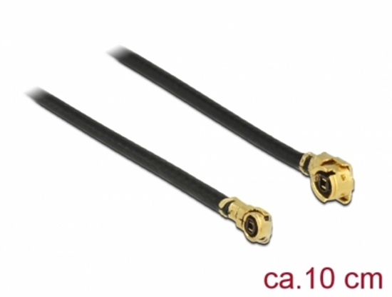 Изображение Delock Antenna Cable MHF / U.FL-LP-068 compatible plug > MHF IV/ HSC MXHP32 compatible plug 10 cm 1.13