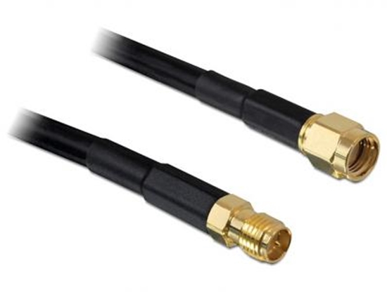 Picture of Delock Antenna Cable RP-SMA Plug  RP-SMA Jack CFD200 15 m low loss