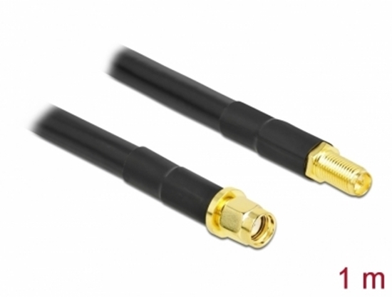 Изображение Delock Antenna Cable RP-SMA plug to RP-SMA jack LMR/CFD300 1 m low loss