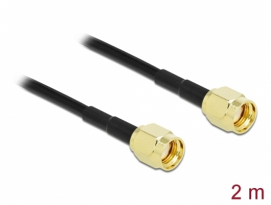 Picture of Delock Antenna Cable RP-SMA plug to RP-SMA plug LMR/CFD100 2 m low loss