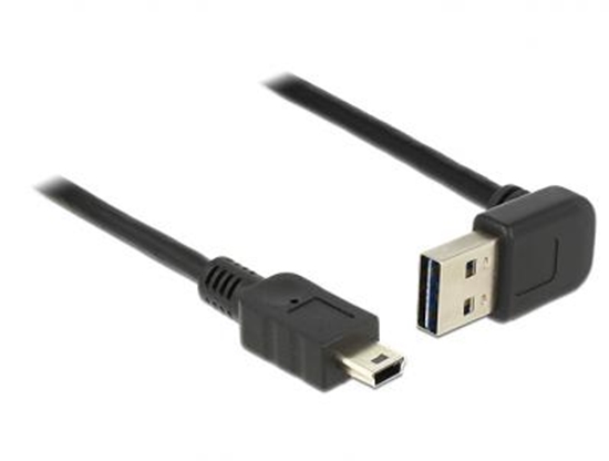 Picture of Delock Cable EASY-USB 2.0-A male updown angled  USB 2.0 mini male 2 m