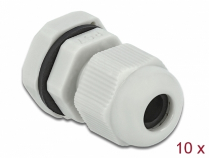 Изображение Delock Cable Gland PG7 10 pieces grey