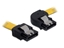 Picture of Delock Cable SATA 30cm rightstraight  metal yellow