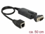 Picture of Delock Converter Ethernet LAN RJ45 10/100 Mbps jack to serial RS-232 DB9 male with nuts