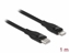 Изображение Delock Data and charging cable USB Type-C™ to Lightning™ for iPhone™, iPad™ and iPod™ black 1 m MFi