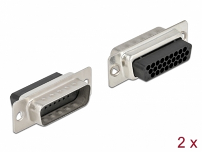 Изображение Delock D-Sub HD 26 pin crimp male, metal, 2 pieces