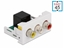 Attēls no Delock Easy 45 Module 3 x RCA female to RJ45 female port 22.5 x 45 mm