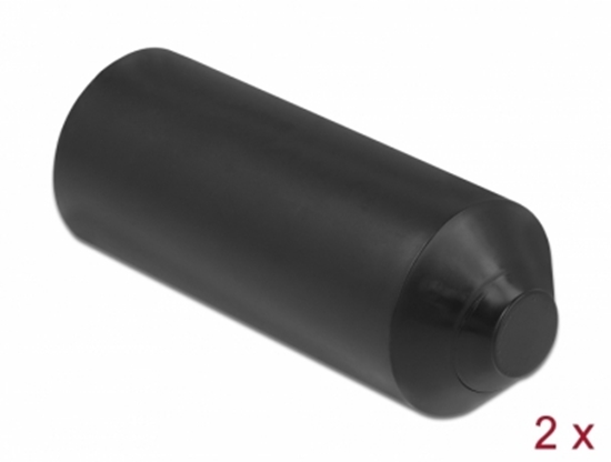 Изображение Delock End Caps with inside adhesive 90 x 30 mm 2 pieces black