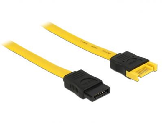 Изображение Delock Extension cable SATA 6 Gbs male  SATA female 20 cm yellow