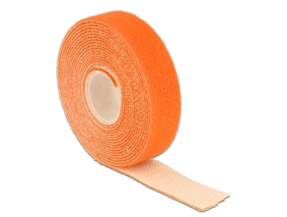 Attēls no Delock Hook-and-loop fasteners L 3 m x W 20 mm roll orange