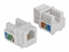 Picture of Delock Keystone Module RJ12 jack > LSA Cat.3 UTP white