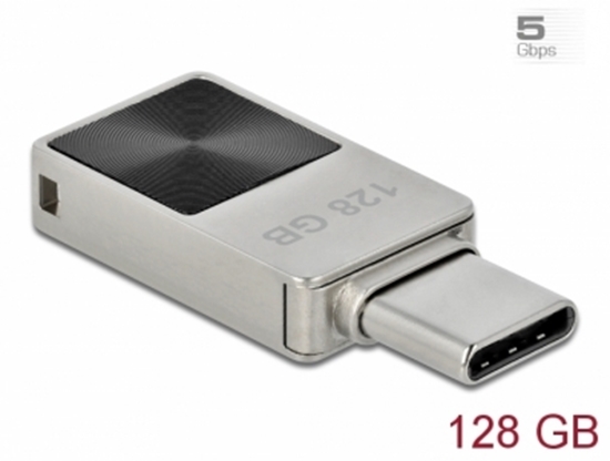 Picture of Delock Mini USB 3.2 Gen 1 USB-C™ Memory Stick 128 GB - Metal Housing