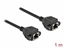 Изображение Delock Network Extension Cable S/FTP RJ45 jack to RJ45 jack Cat.6A 1 m black