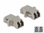 Picture of Delock Optical Fiber Coupler LC Duplex female to LC Duplex female Single-mode metal