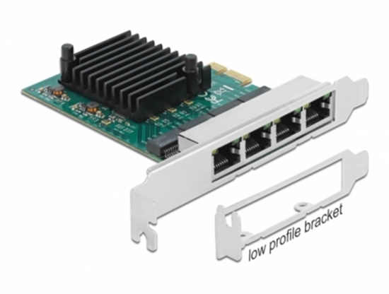 Picture of Delock PCI Express x1 Card 4 x RJ45 Gigabit LAN RTL8111