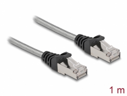 Изображение Delock RJ45 Cable Cat.6A U/FTP with metal jacket 1 m