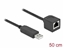 Picture of Delock Serial Connection Cable with FTDI chipset, USB 2.0 Type-A male to RS-232 RJ45 female 50 cm black