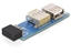 Picture of Delock USB pin header female > 2 x USB 2.0 female - left / right