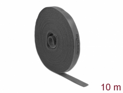 Attēls no Delock Velcro tape on roll L 10 m x W 15 mm grey