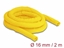 Attēls no Delock Woven Sleeve self-closing heat-resistant 2 m x 16 mm yellow