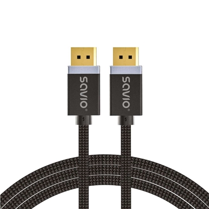 Изображение DisplayPort cable 2 m Black SAVIO CL-166