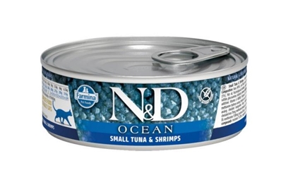 Attēls no Farmina N&D Cat Ocean Sea Small Tuna & Shrimp 70g