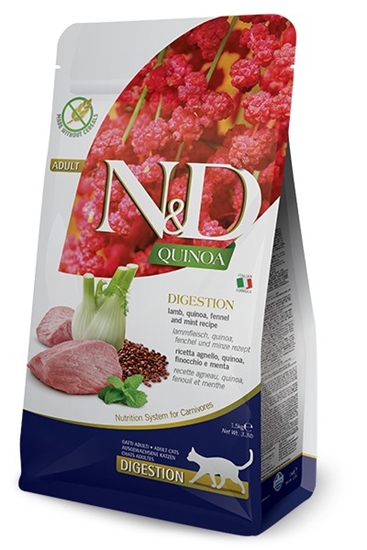 Picture of FARMINA N&D Quinoa Digestion Lamb and Fennel - dry cat food - 1,5 kg