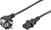 Изображение Kabel zasilający Goobay Przewód zasilający Schuko type F CEE 7/7 IEC C13 5m czarny (51320)