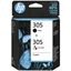 Attēls no HP 305 2-Pack Tri-color/Black Original Ink Cartridge