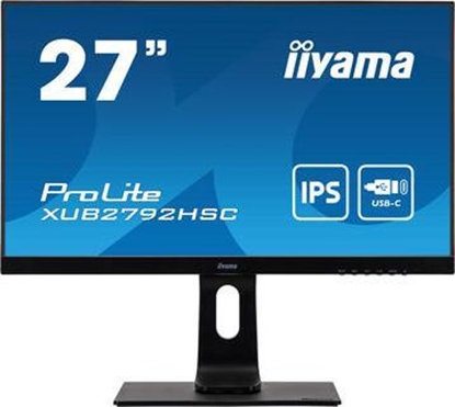 Picture of iiyama ProLite XUB2792HSC-B1 - LED monitor - 27" - 1920 x 1080 Full HD (1080p) @ 75 Hz - IPS - 250 cd / m² - 1000:1 - 4 ms - HDMI, DisplayPort, USB-C - speakers - black