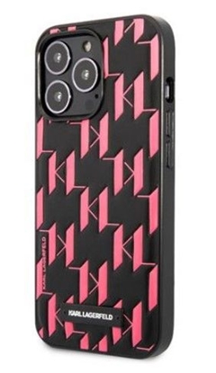 Attēls no Karl Lagerfeld Karl Lagerfeld KLHCP13XMNMP1P iPhone 13 Pro Max 6,7" hardcase różowy/pink Monogram Plaque