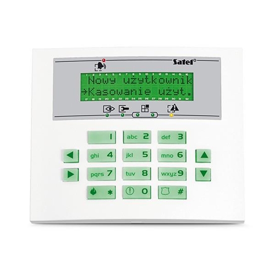 Picture of Satel Manipulator LCD zielone podświetlenie INTEGRA (INT-KLCDS-GR)