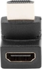 Picture of Adapter HDMI(M) - HDMI(F) Kątowy 90 stopni górny Czarny 