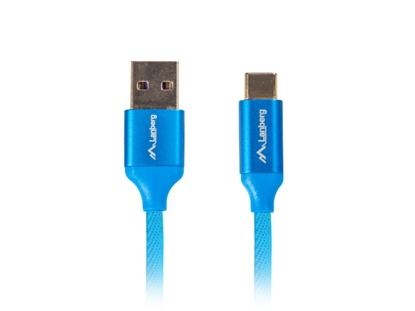 Изображение Lanberg CA-USBO-22CU-0005-BL USB cable 0.5 m USB 2.0 USB A USB C Blue