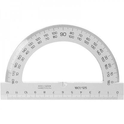 Attēls no Lineāls transportieris 180, 12,5cm, Koh-i-noor