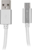 Изображение Natec Prati, USB Micro to Type A Cable 1m, Nylon, Silver | Natec | Micro USB to USB Type-A | Prati | Micro USB | USB Type-A