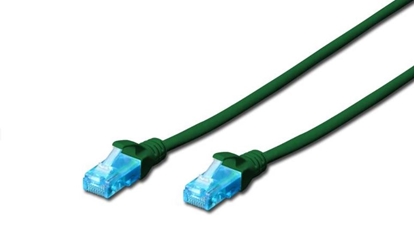 Изображение Patch cord U/UTP kat.5e PVC 0,25m Zielony 