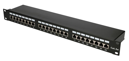 Attēls no Patchpanel 24 porty CAT5E FTP V2