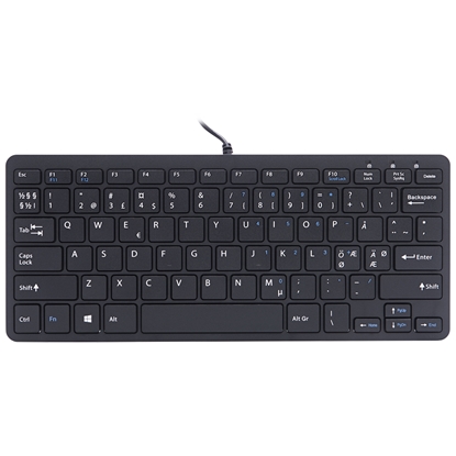 Изображение R-Go Tools Compact R-Go ergonomic keyboard, QWERTY (NORDIC), wired, black