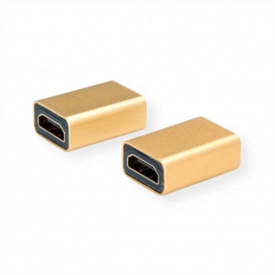 Изображение ROLINE GOLD HDMI Adapter, HDMI F - HDMI F