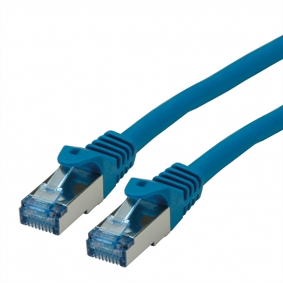 Изображение ROLINE S/FTP Patch Cord Cat.6A, Component Level, LSOH, blue, 15 m